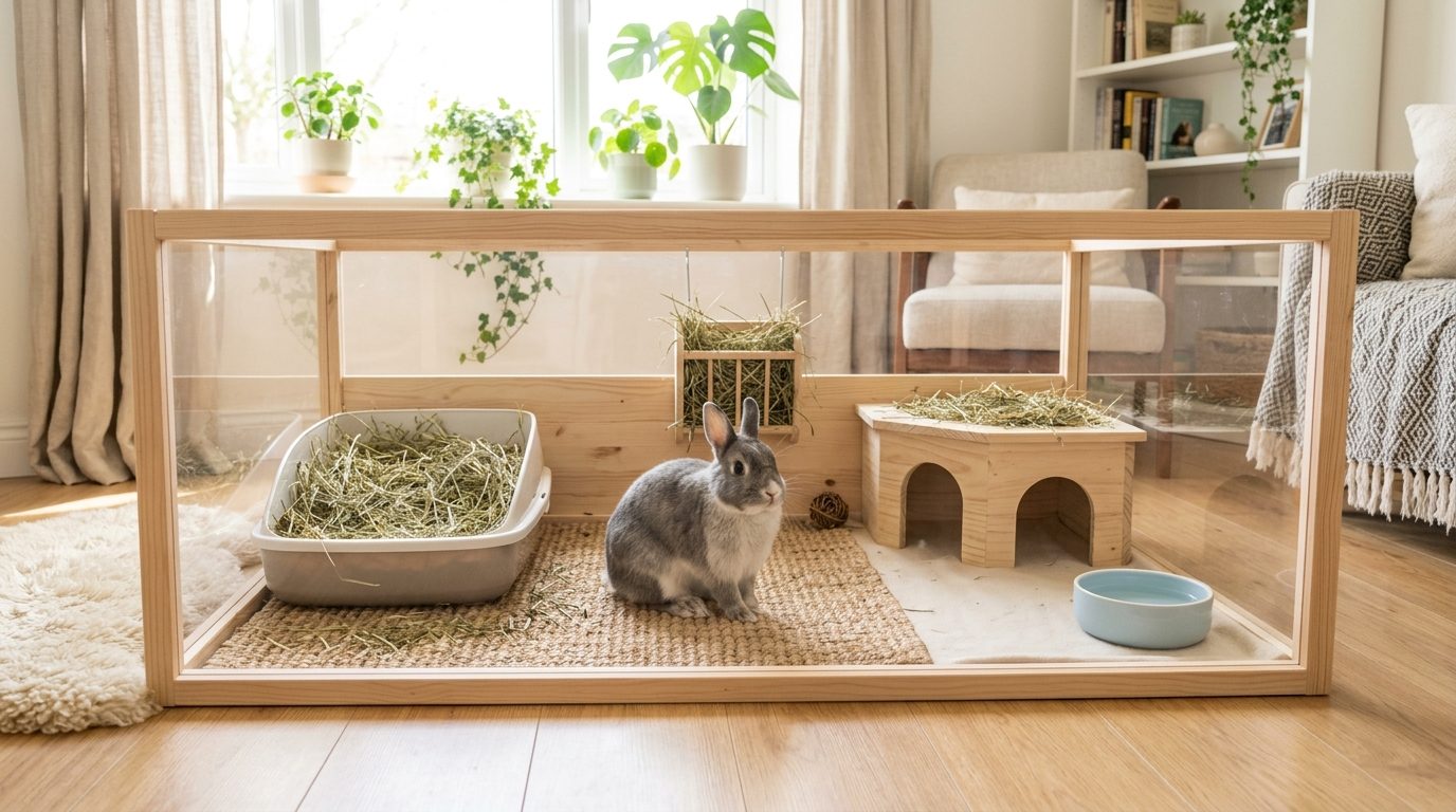 Son habitat et ses accessoires : bien aménager le domaine de votre lapin