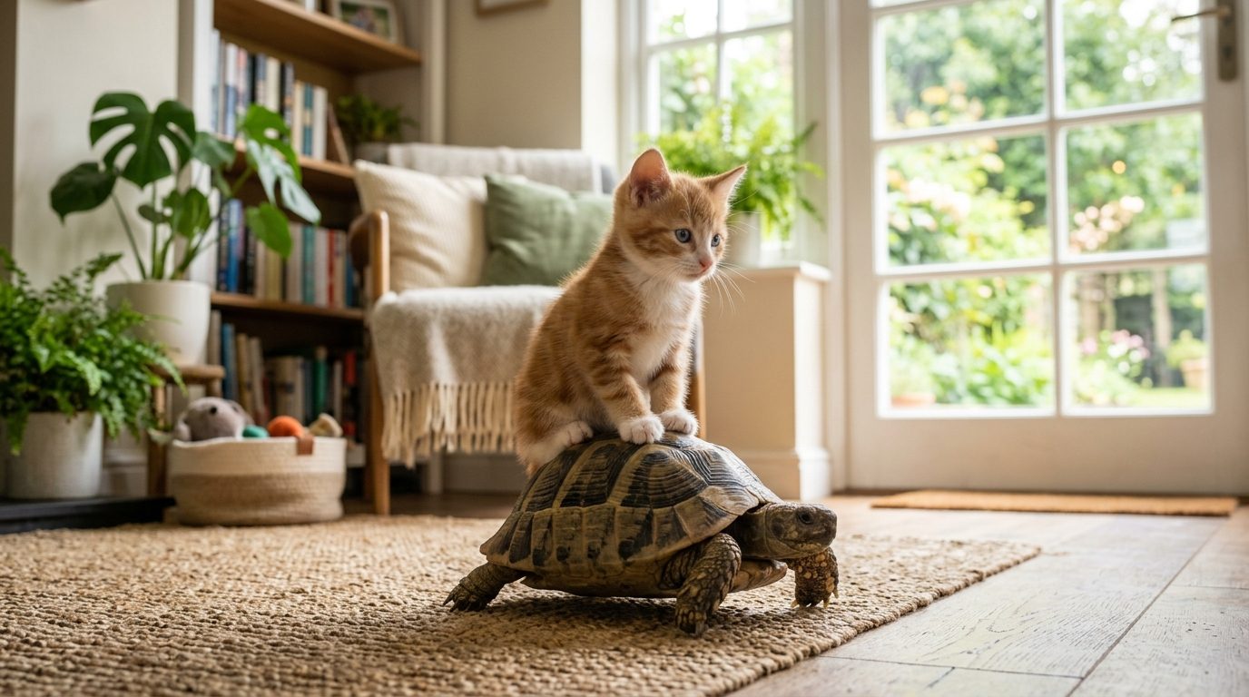 Quand un chaton prend une tortue pour monture : retour sur la pub Nikon culte