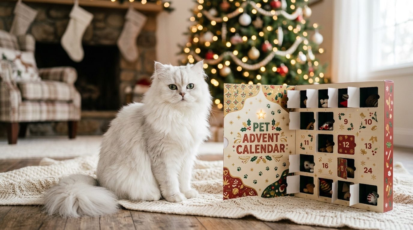 Publicité Gourmet Gold : le calendrier de l’Avent s’invite chez nos chats