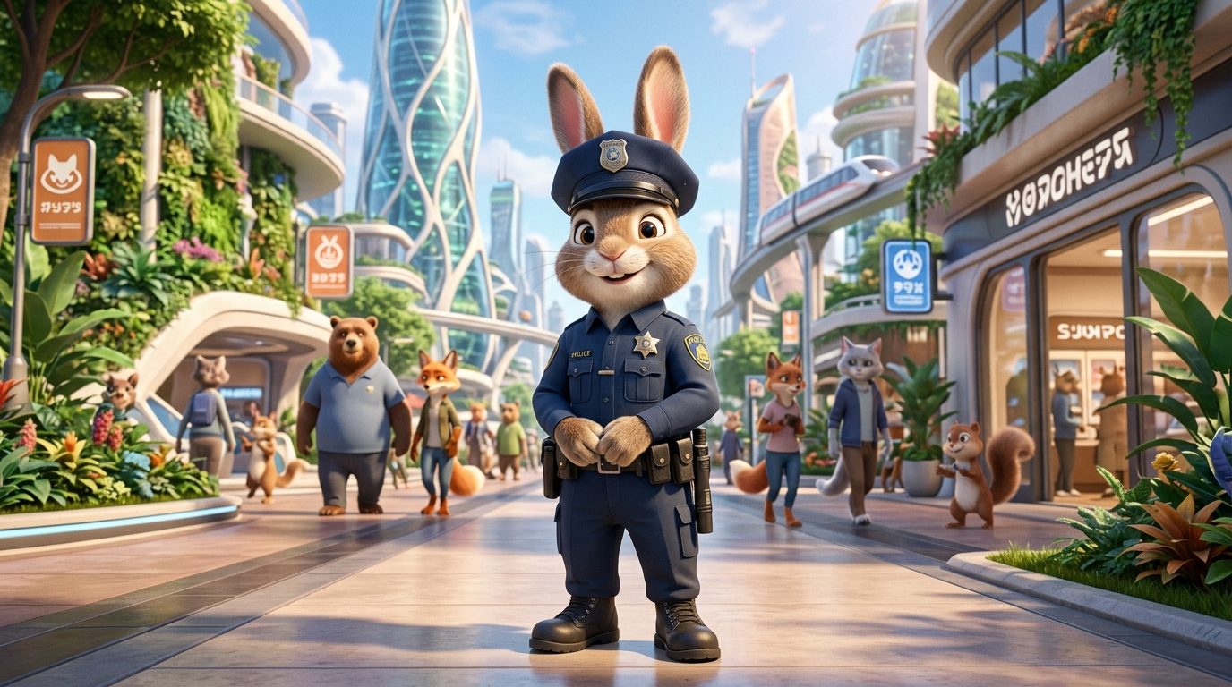 Judy Hopps, la courageuse lapine policière de Zootopie