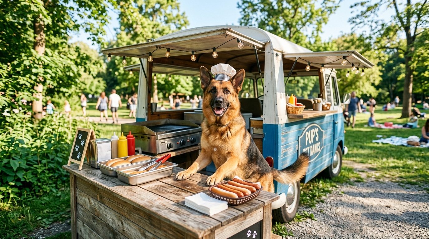 Quand un chien vend des hot-dogs : le gag hilarant qui régale la toile