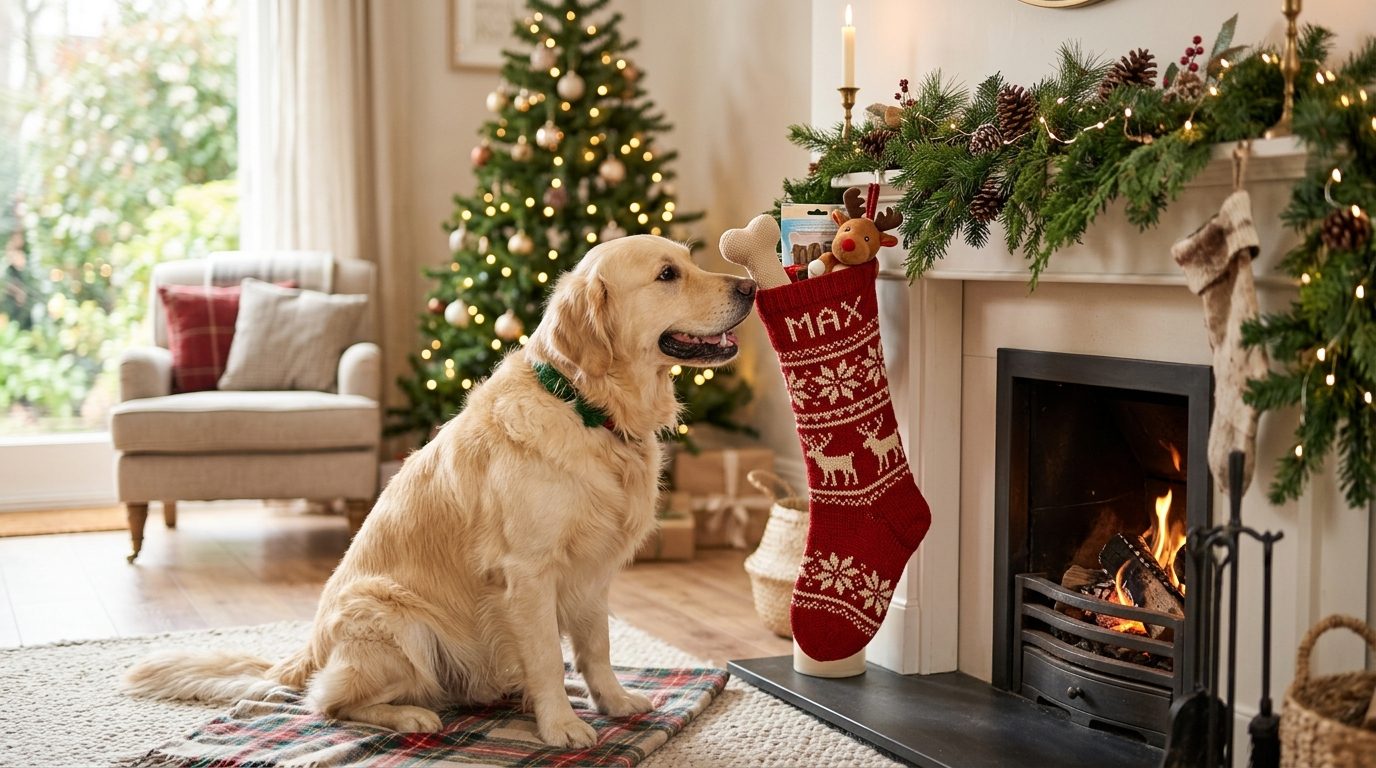 Chaussette de Noël pour chien : idées cadeaux et surprises festives