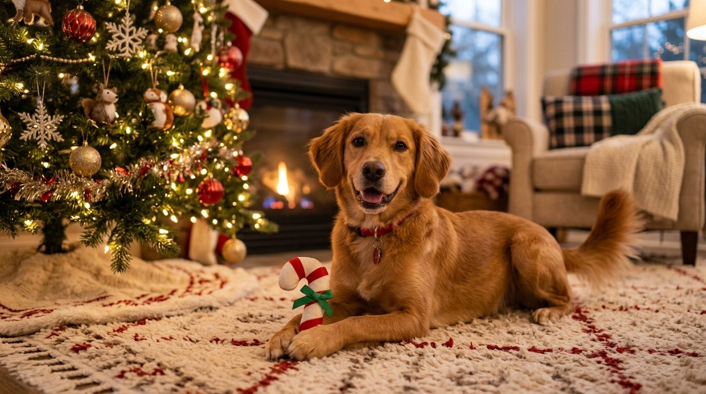 Os de Noël pour chien : mastication, plaisir et sécurité pendant les fêtes
