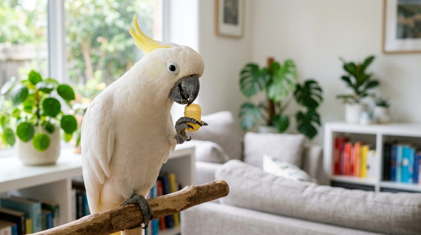 Harley le cacatoès et son drôle d&rsquo;écho : quand les animaux s&rsquo;amusent avec les sons