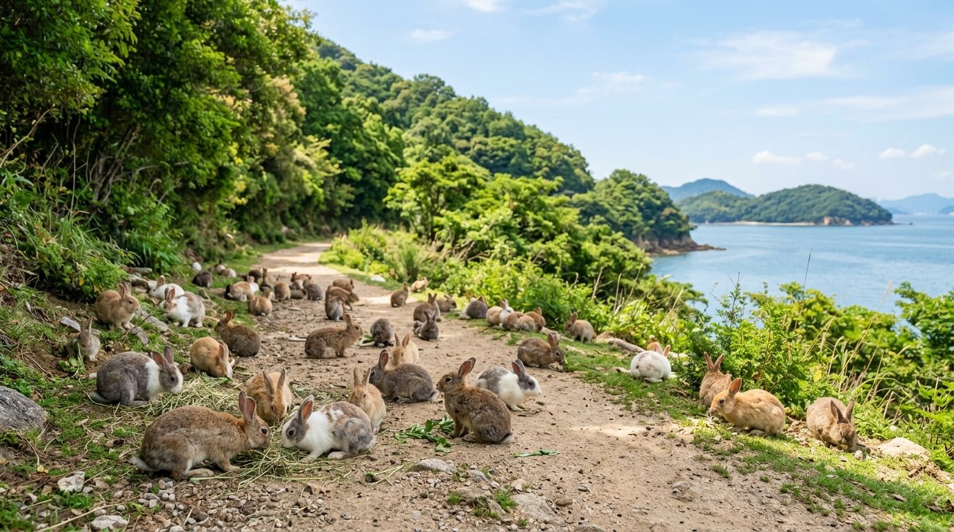 Ôkunoshima : Tout savoir sur la fascinante île aux lapins au Japon