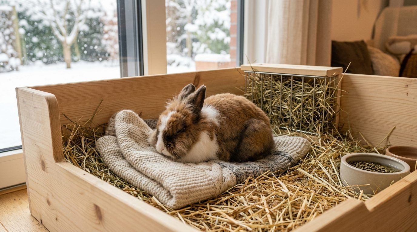 Prendre soin de son lapin en plein hiver : bien-être, alimentation et sécurité