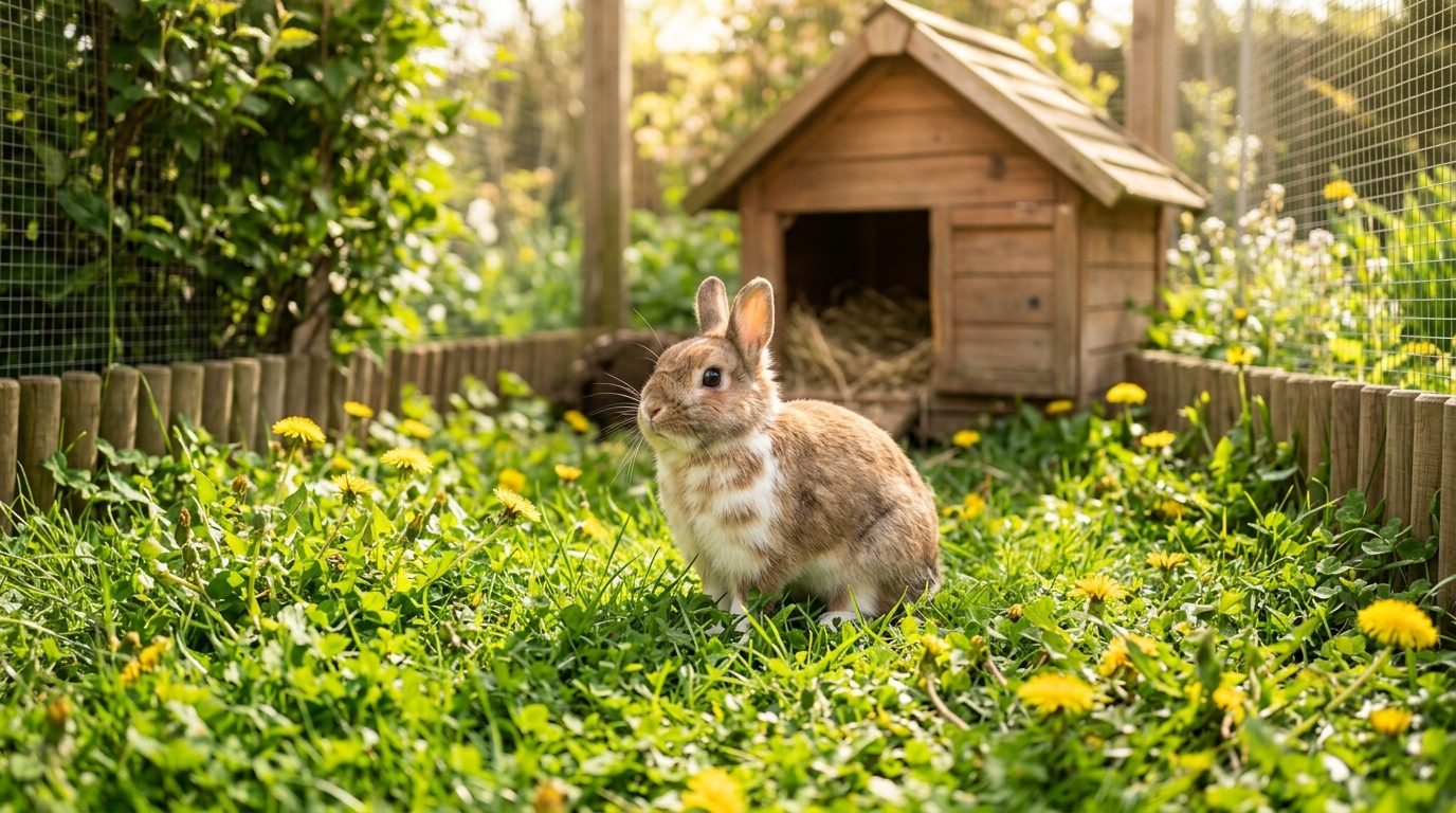 Sortir son lapin au jardin au mois de mai : conseils et sécurité