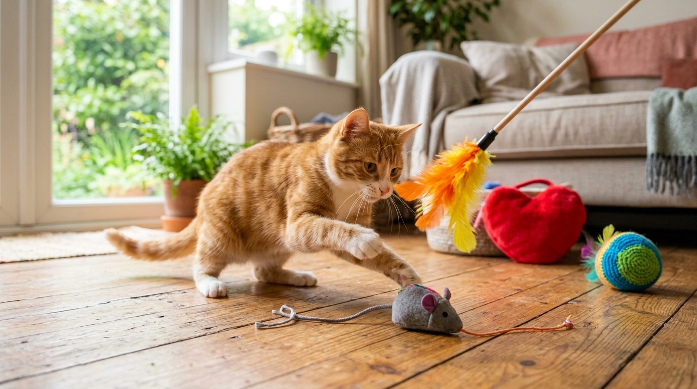 Kit de jouets pour chat : comment stimuler son instinct de chasseur au quotidien