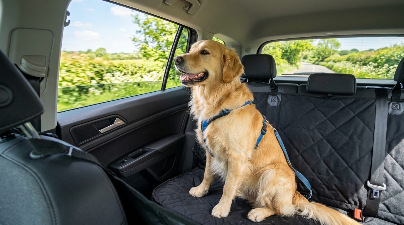 Hamac de Protection pour Banquette Arrière : Roulez Serein avec Votre Chien !