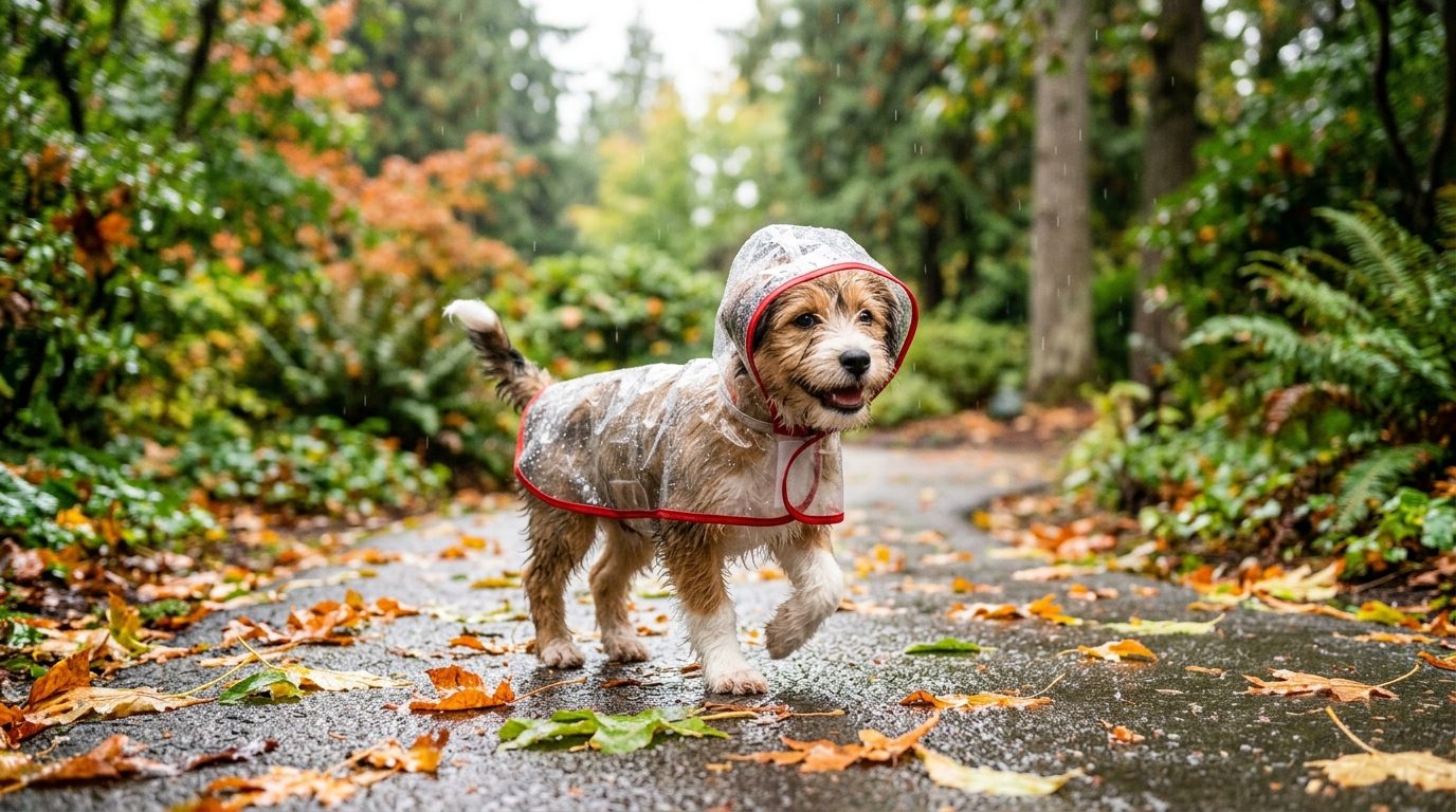 Imperméable transparent pour chien : la solution idéale pour les balades sous la pluie