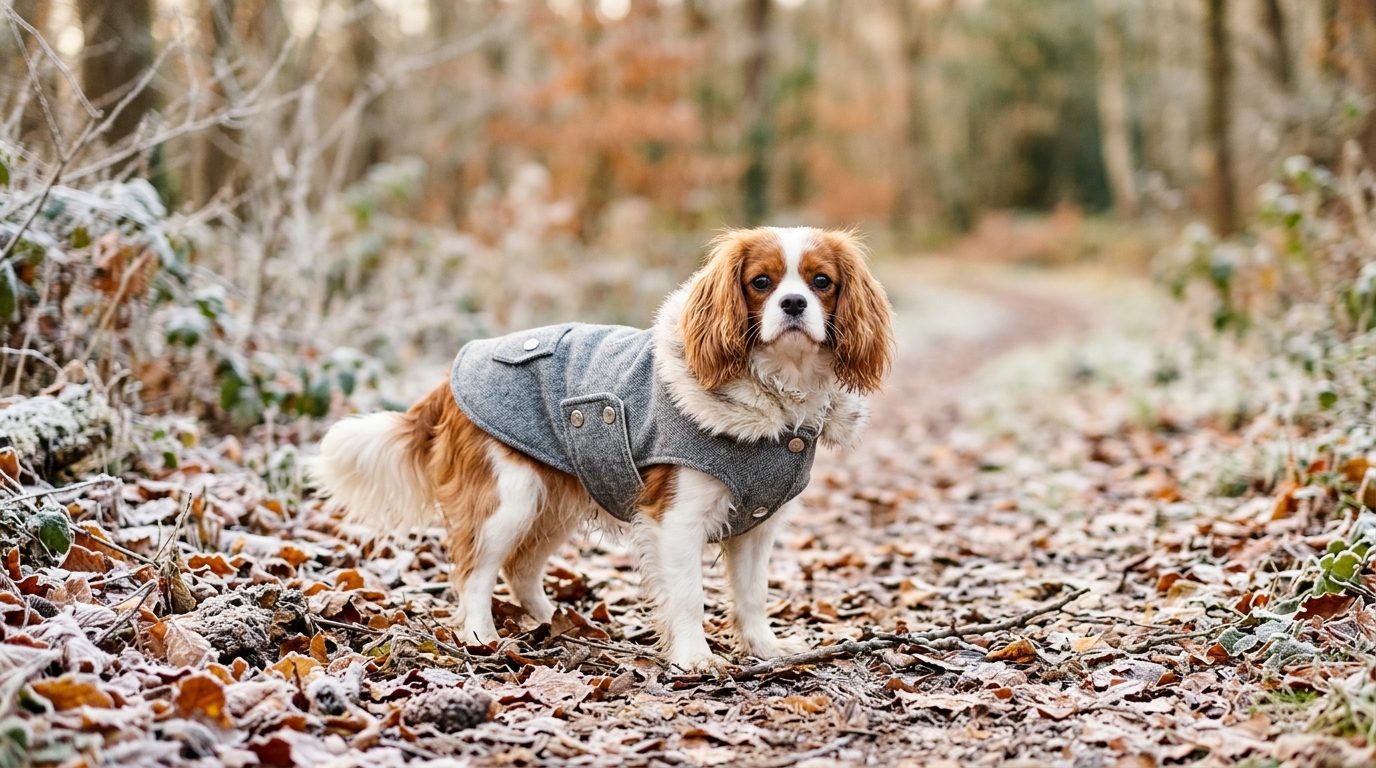 Manteau chic en fausse fourrure pour chien : confort et style face à l’hiver