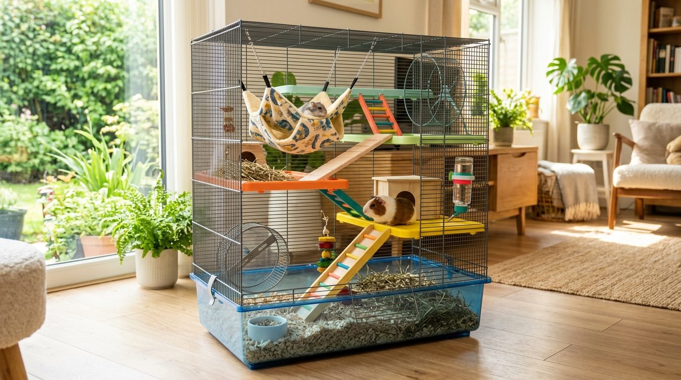 Bien choisir et aménager une cage équipée pour petits rongeurs